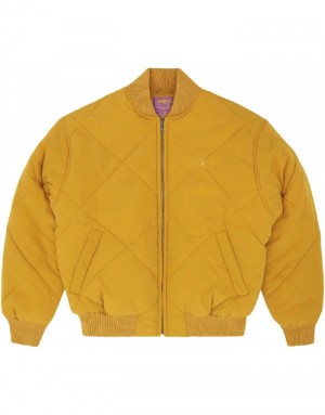 Dámské Bundy Corteiz Olde English Quilted Bomber Bílé CZ | Z7B-6051
