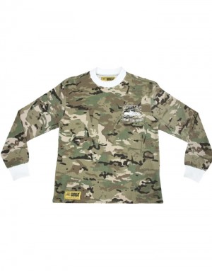 Dámské Košile Corteiz Alcatraz Insignia Waffle Longsleeve Bílé CZ | R5L-2529