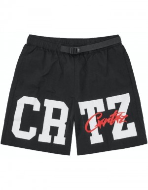 Dámské Kraťasy Corteiz Crtz Nylon Bílé CZ | Z6E-9947