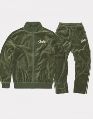 Dámské Tepláky Corteiz Vvs Velour Bílé CZ | S9K-6400