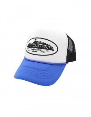 Dámské Čepice Corteiz Alcatraz Trucker Bílé CZ | T4H-4613