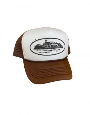 Dámské Čepice Corteiz Alcatraz Trucker Bílé CZ | F5Y-6512