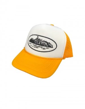 Dámské Čepice Corteiz Alcatraz Trucker Bílé CZ | J7T-5915
