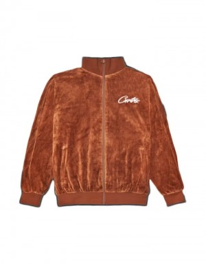 Pánské Bundy Corteiz All Starz Vvs Velour Bílé CZ | A6U-1527