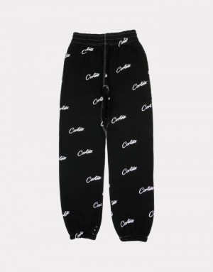 Pánské Jogger Kalhoty Corteiz All Over Print Bílé CZ | T9Y-8014