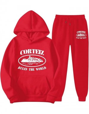 Pánské Tepláky Corteiz Alcatraz Bílé CZ | N8M-1946
