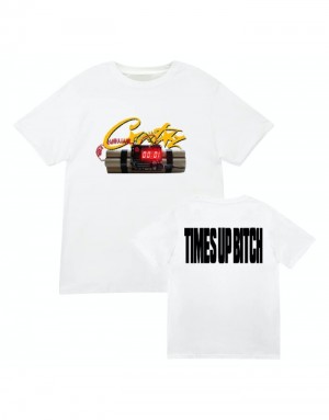 Pánské Tričko Corteiz Og Timebomb Tee Bílé CZ | P7Y-7966