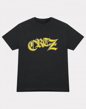 Pánské Tričko Corteiz Old English Bílé CZ | Y4F-6072